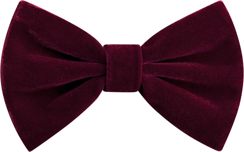 Branduce Velvet Bow Ties for Men Adjustable Pre-tie Bowtie Tuxedo Bowties for Wedding - Image 1